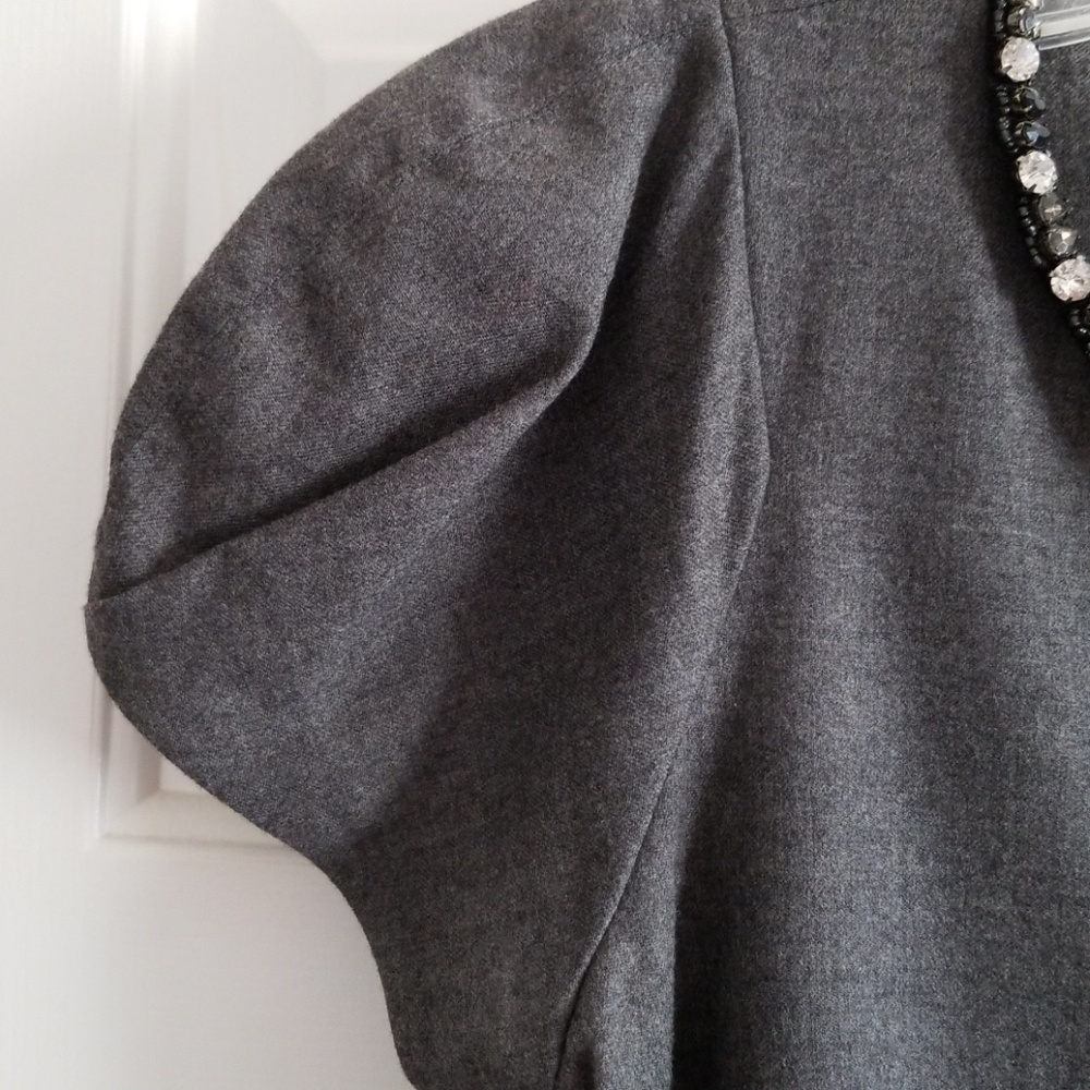 Robert Rodriguez chic & edgy grey wool shift dress - Picture 5 of 8